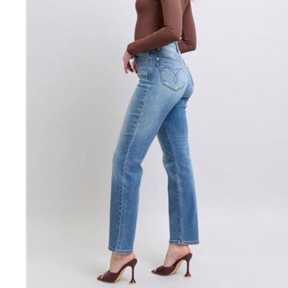 NWT 🔥 Judy Blue THERMAL Straight Jeans, Cozy Warm, Stretchy Winter Jeans - Picture 7 of 10